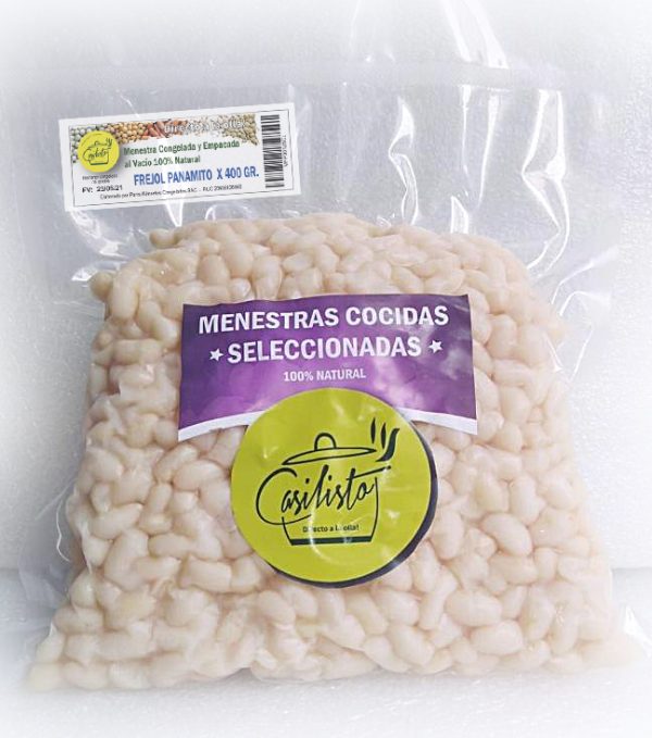 Frejol Panamito cocido Casilisto x 400 gr.